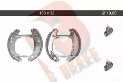 R BRAKE 79rbkt0063 -  Комплект тормозных колодок
